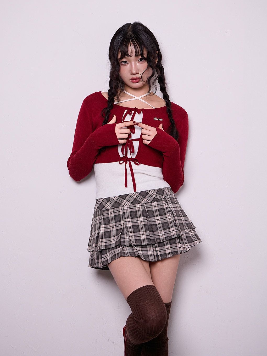 BUBBLES】クロップドリボンアンサンブル | sparkling mall online store