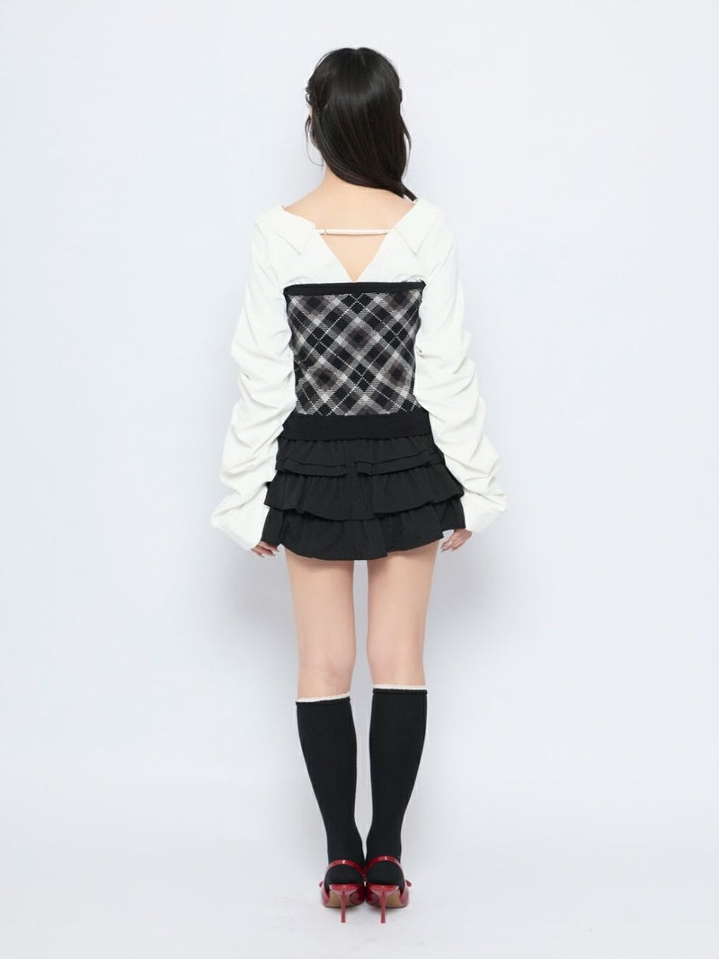 BUBBLES】ルーズシャツニットトップス | sparkling mall online store