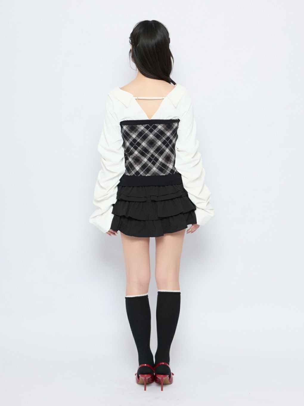 【BUBBLES】フリルパターンスカパン