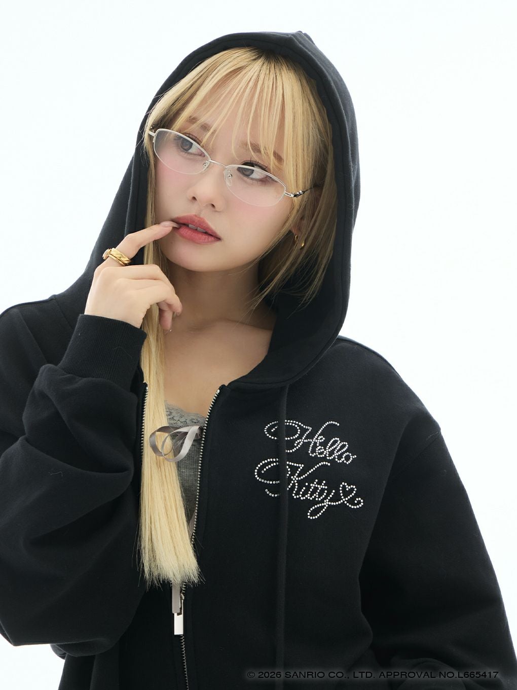 【BUBBLES】ハートビジュールーズパーカー