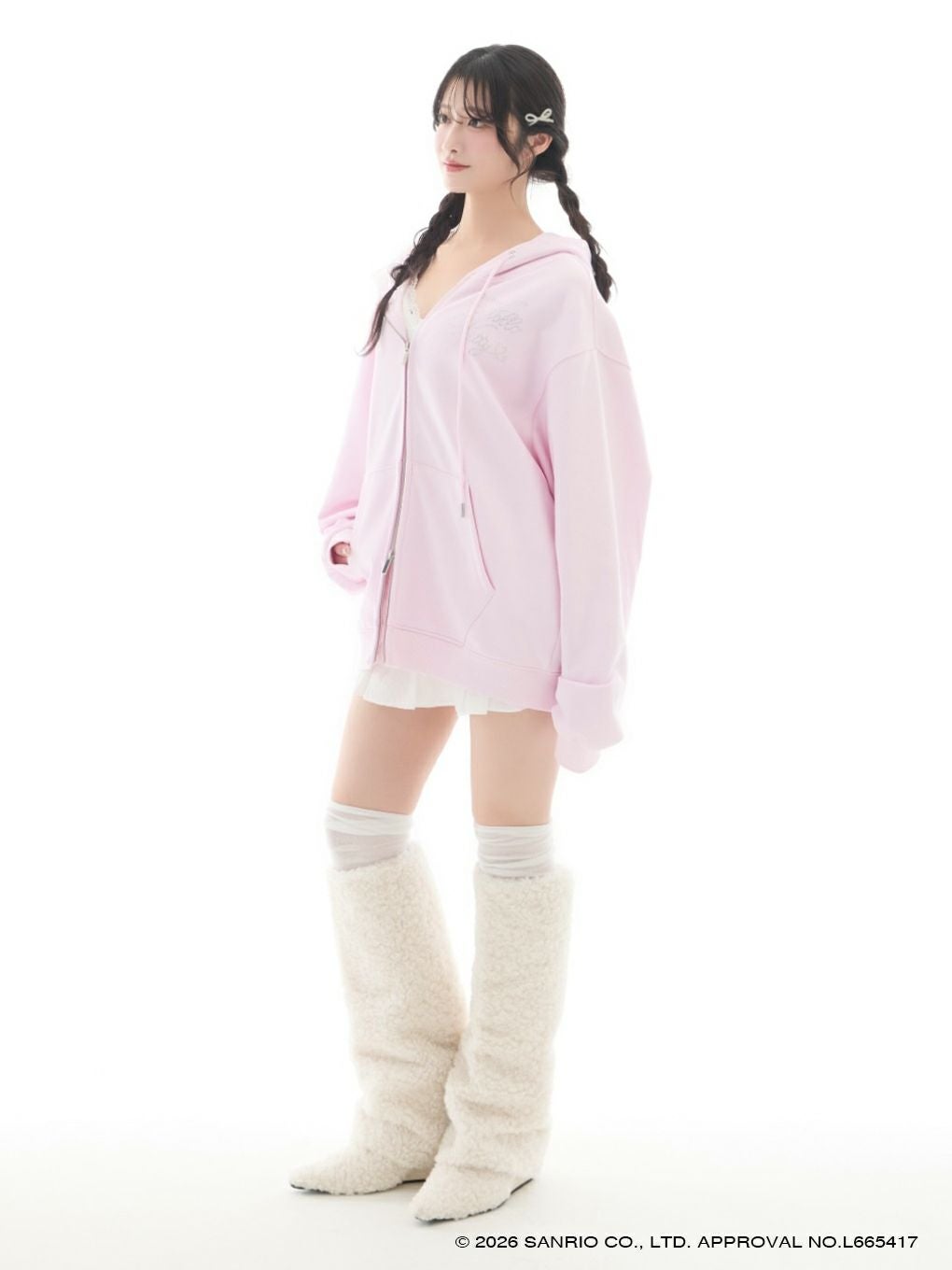 【BUBBLES】ハートビジュールーズパーカー