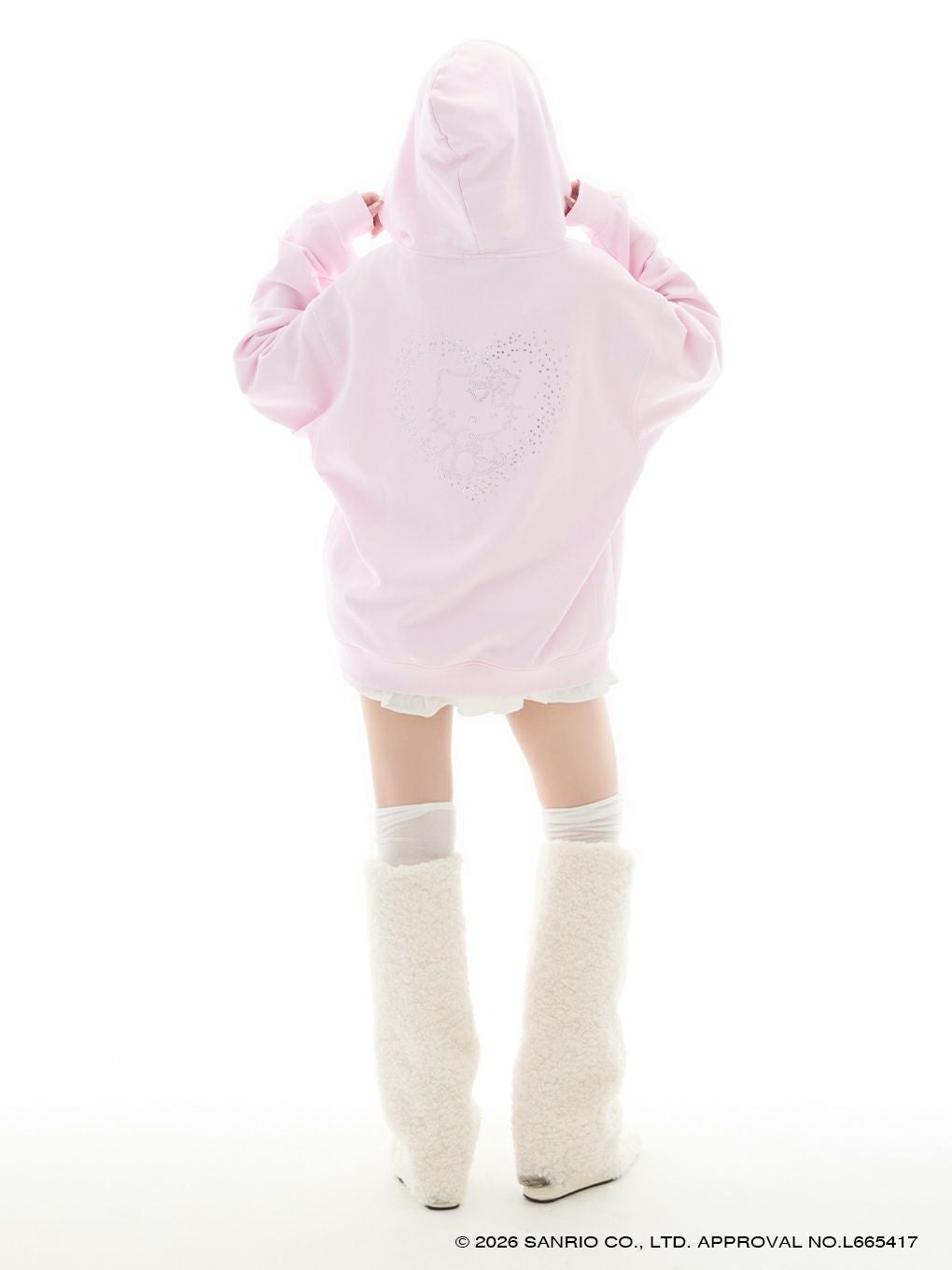 BUBBLES ハートビジュールーズパーカー　キティ BUBBLES】ハートビジュールーズパーカー | sparkling mall online store