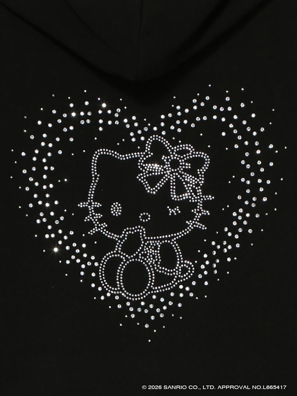 BUBBLES ハートビジュールーズパーカー　キティ BUBBLES】ハートビジュールーズパーカー | sparkling mall online store