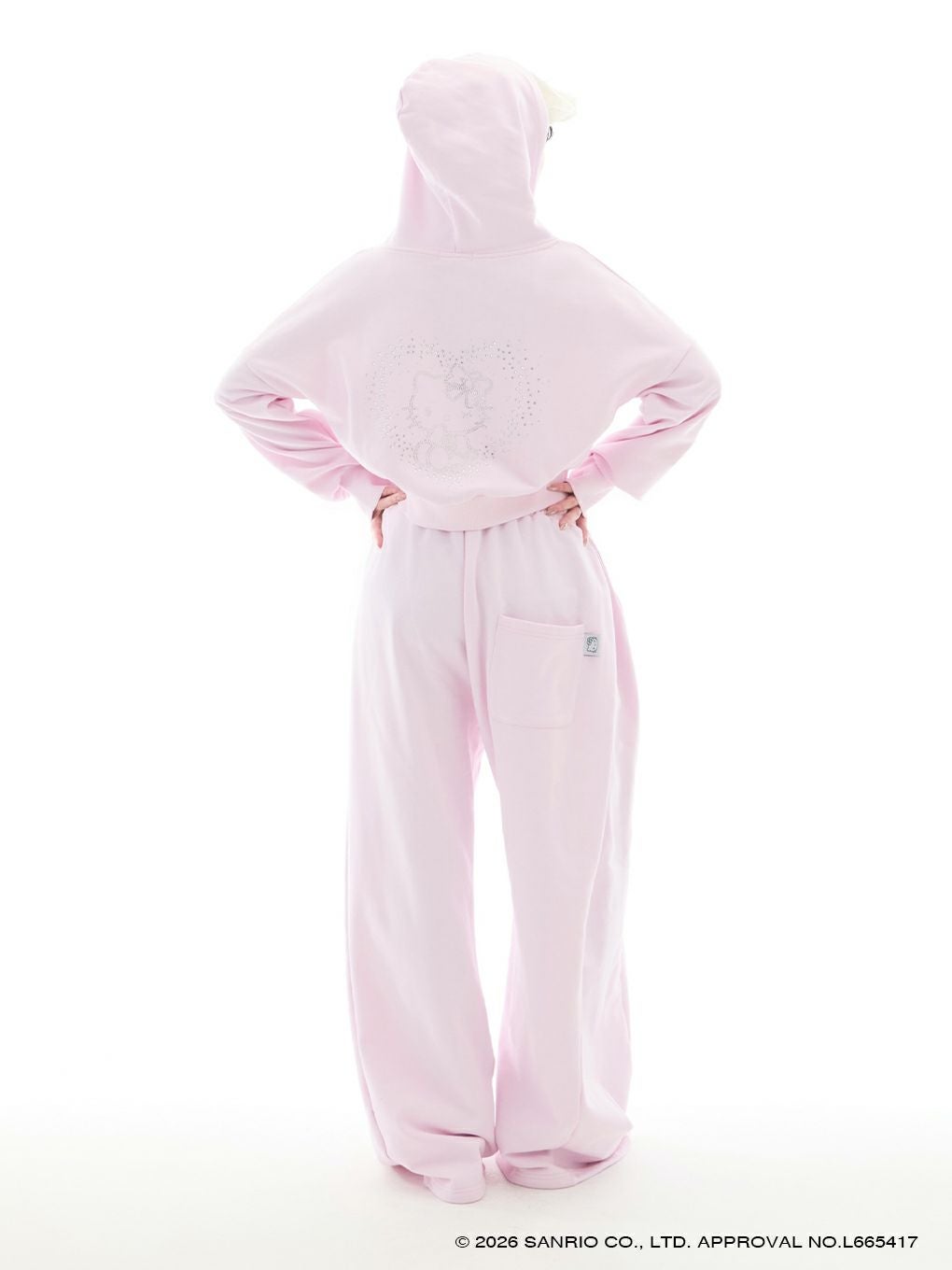 【BUBBLES】ハートビジュークロップドパーカー