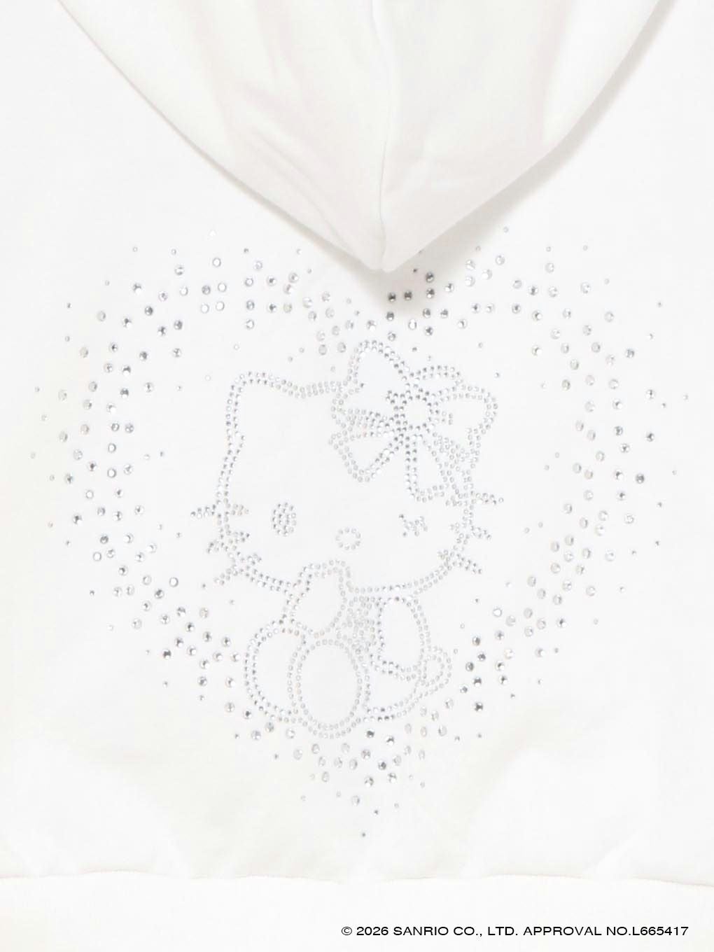 【BUBBLES】ハートビジュークロップドパーカー