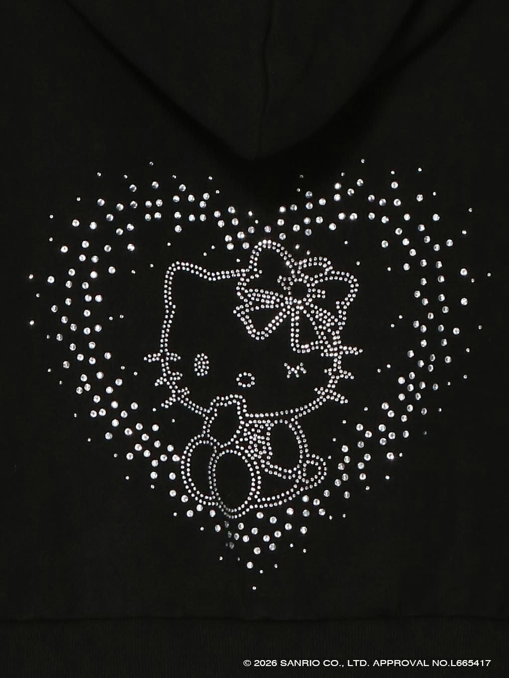 【BUBBLES】ハートビジュークロップドパーカー