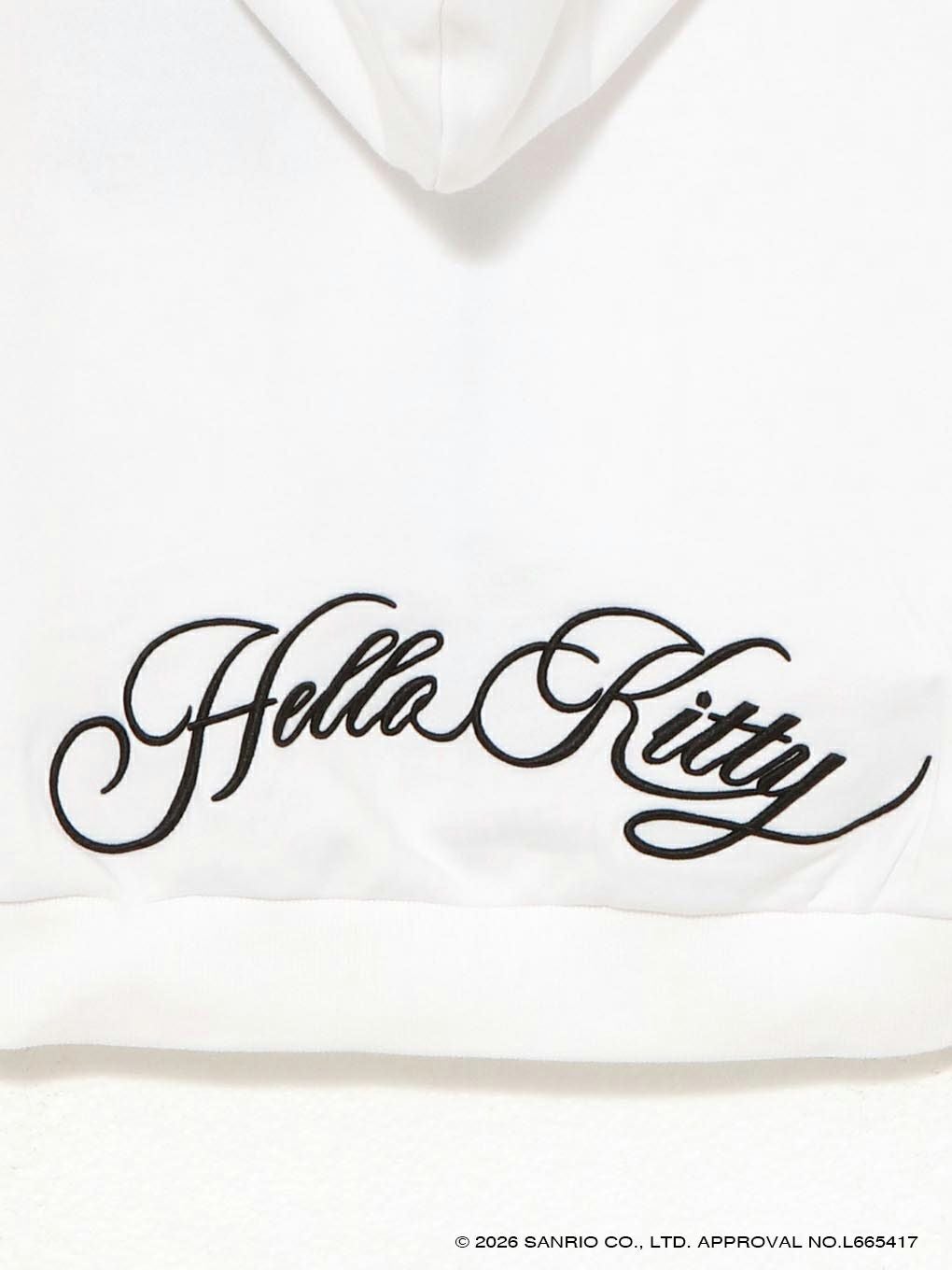 【BUBBLES】エンブロイダリークロップドパーカー