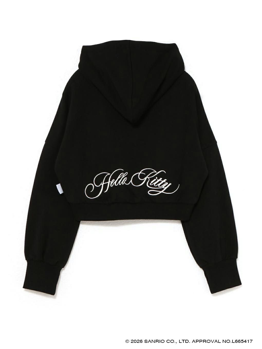 【BUBBLES】エンブロイダリークロップドパーカー