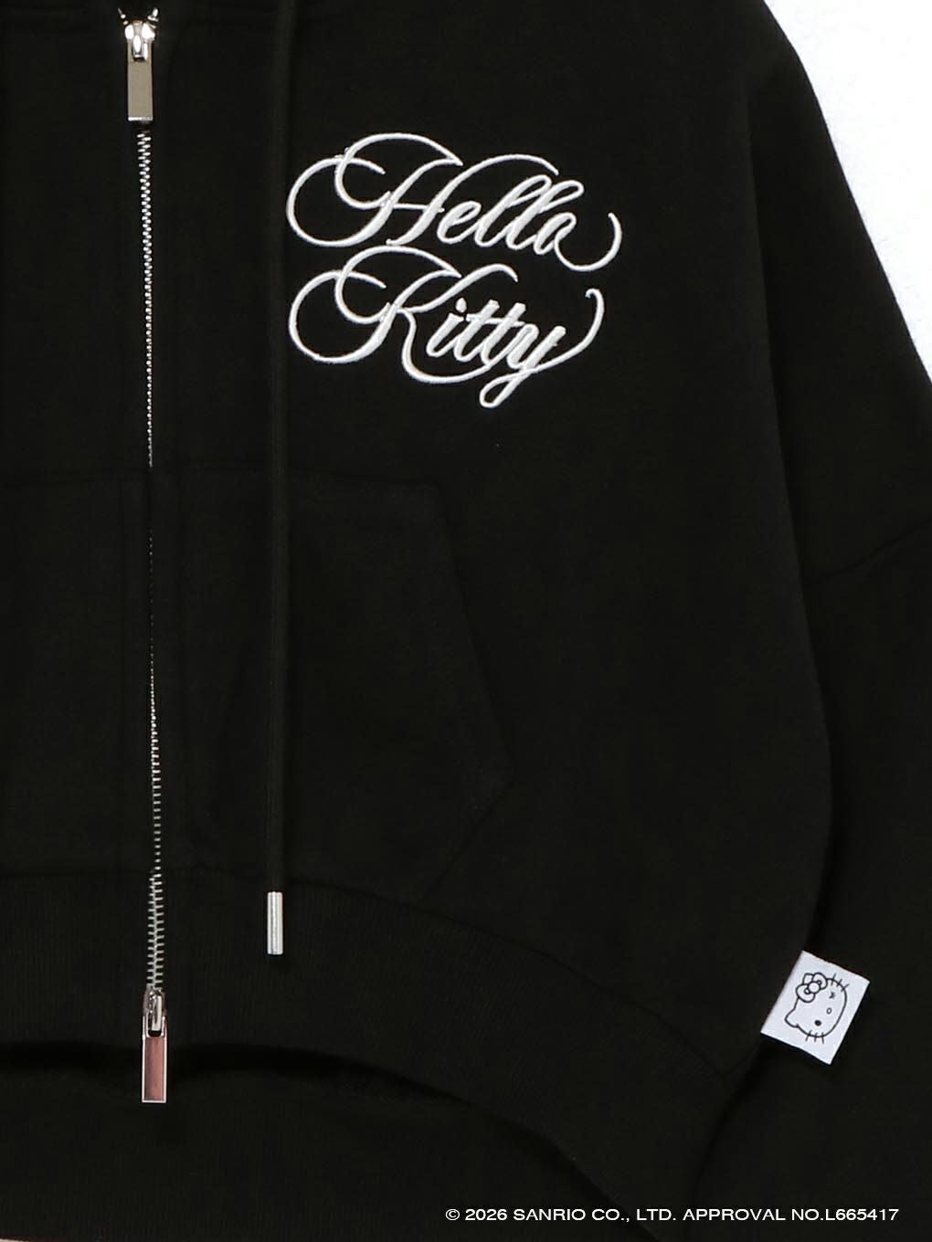 【BUBBLES】エンブロイダリークロップドパーカー