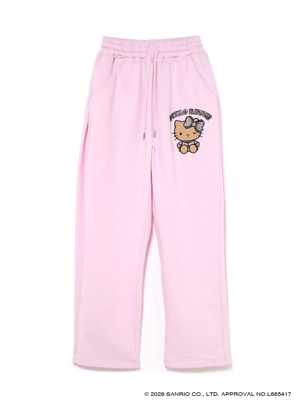 【BUBBLES】グリッターロゴスウェットパンツ