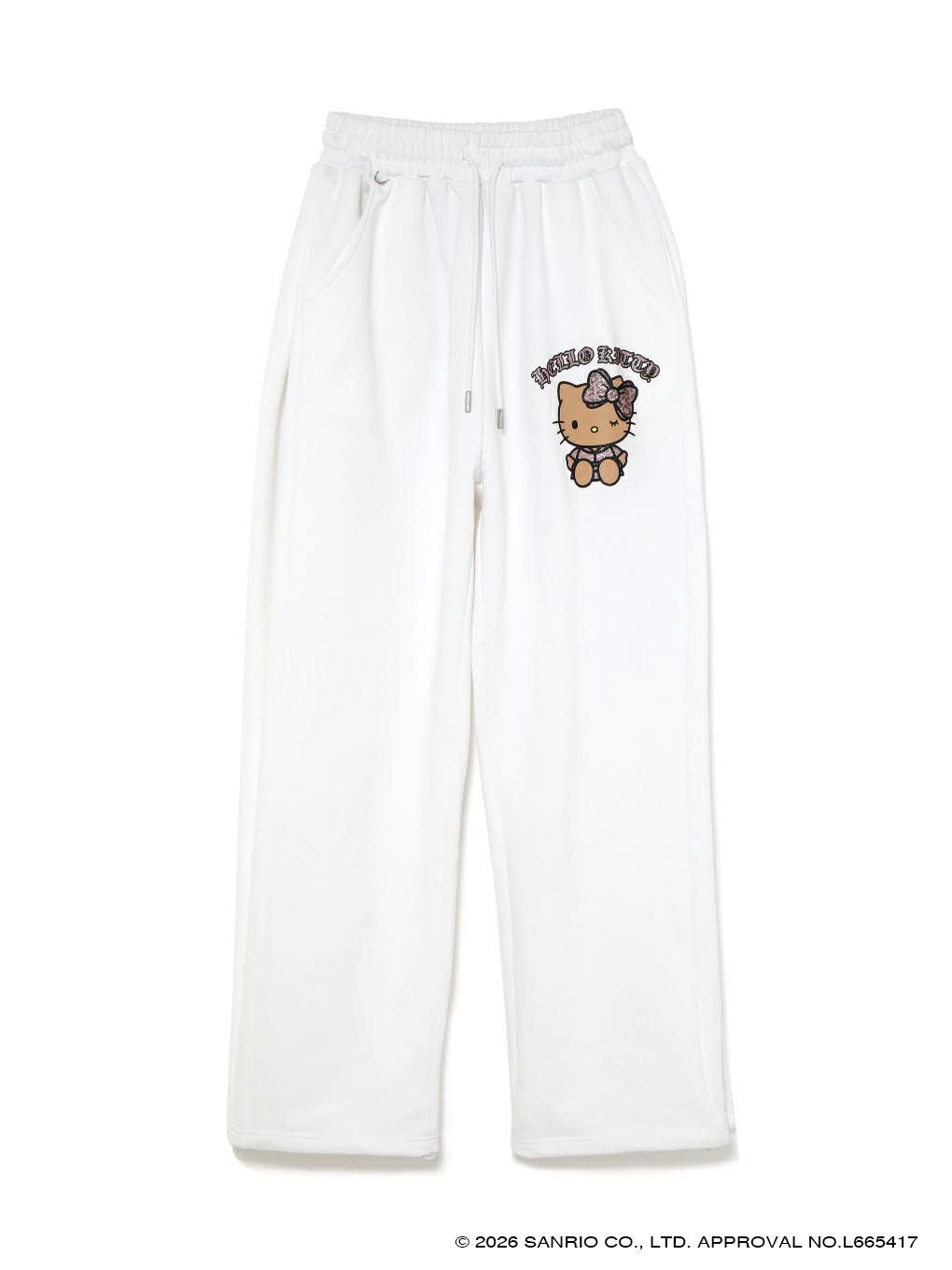 【BUBBLES】グリッターロゴスウェットパンツ