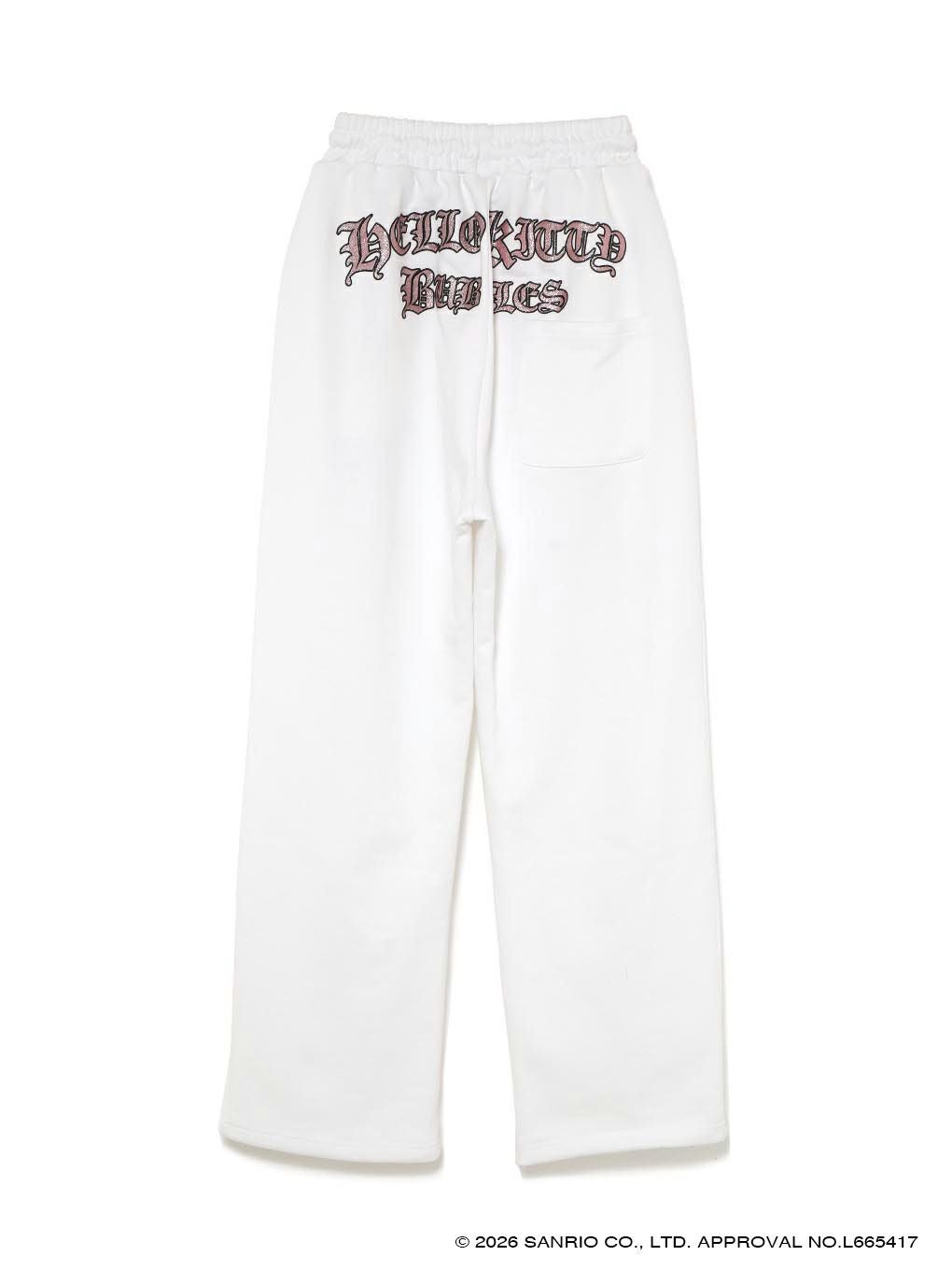 【BUBBLES】グリッターロゴスウェットパンツ