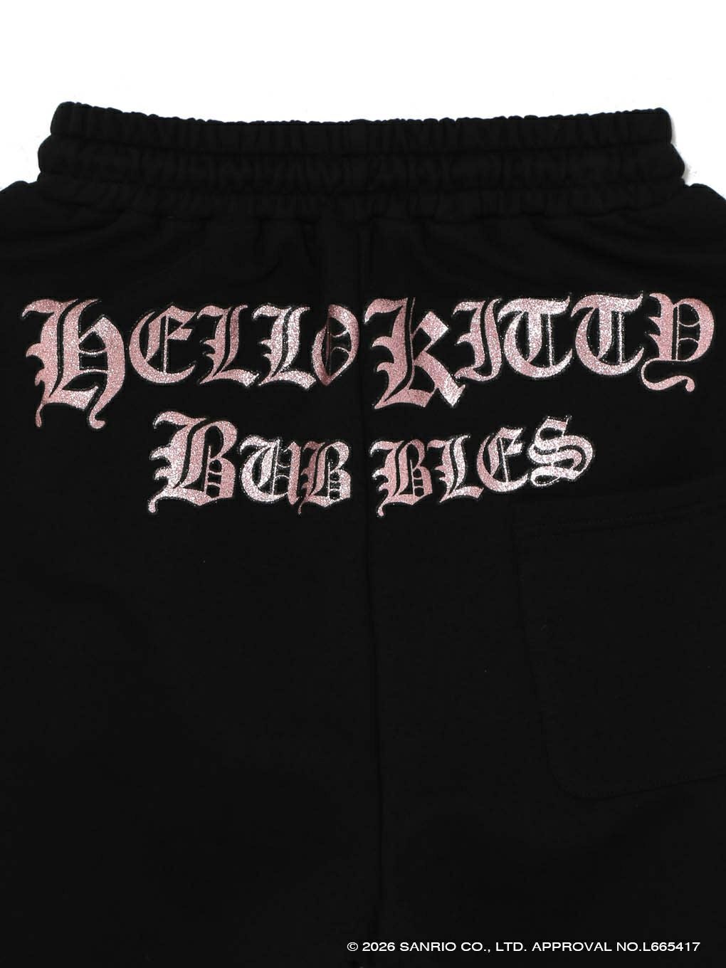 【BUBBLES】グリッターロゴスウェットパンツ