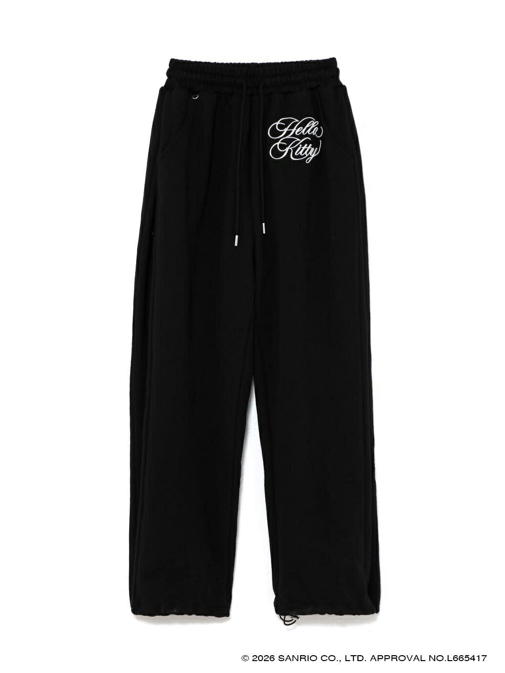 【BUBBLES】エンブロイダリースウェットパンツ