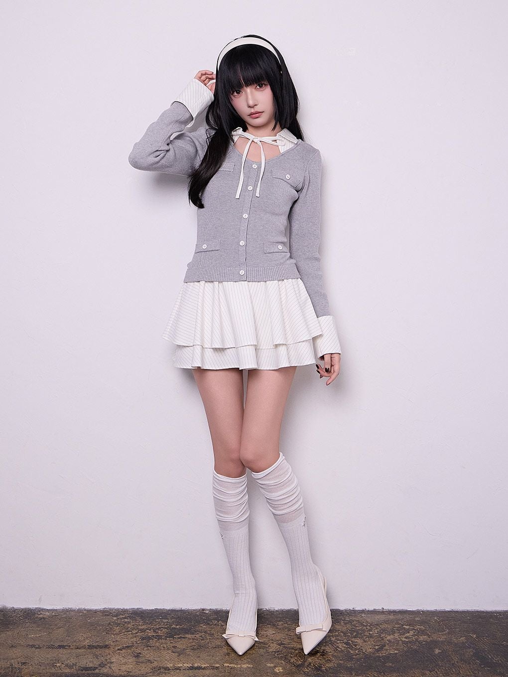 【BUBBLES】スクールリボンワンピース