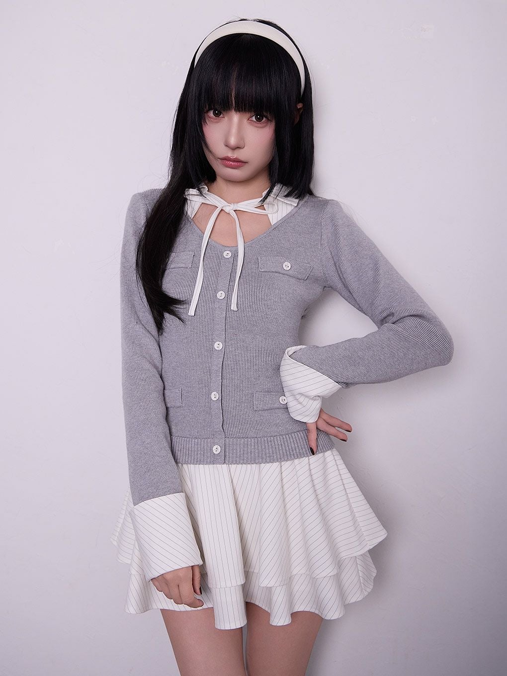 【BUBBLES】スクールリボンワンピース