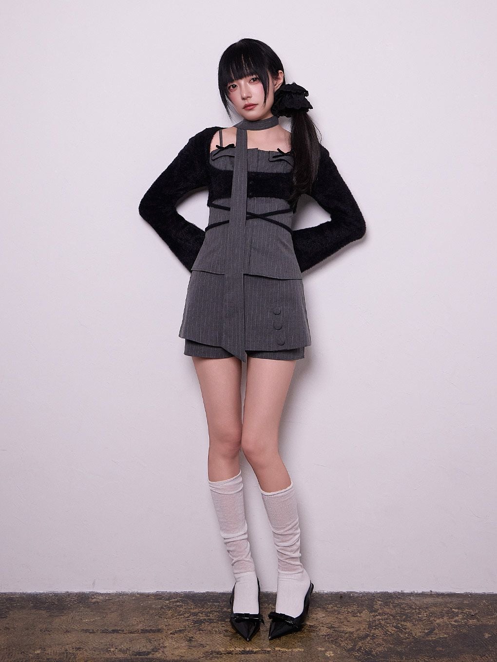 【BUBBLES】リボンポケットアンサンブル