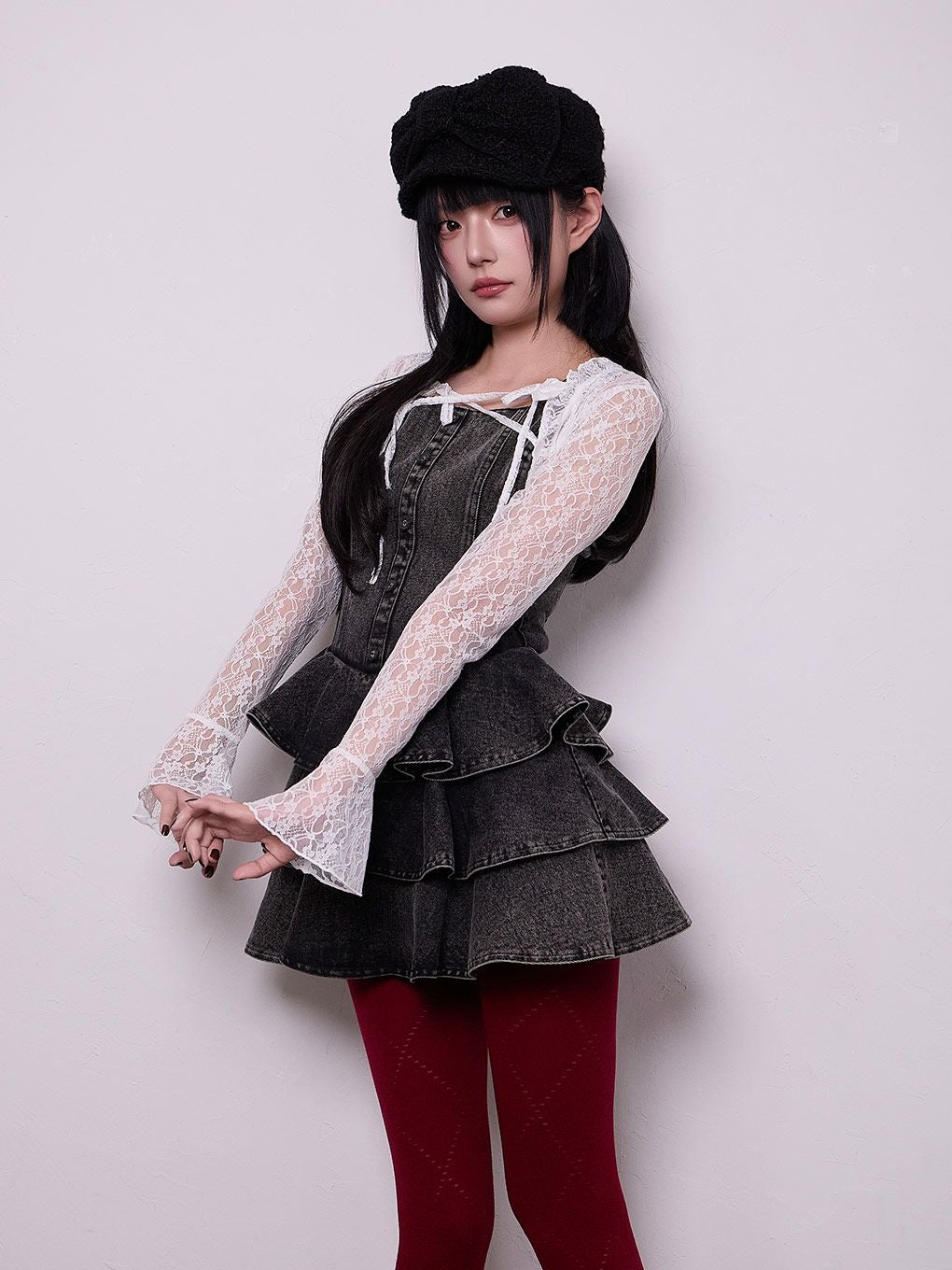 BUBBLES】デニムティアードワンピース | sparkling mall online store