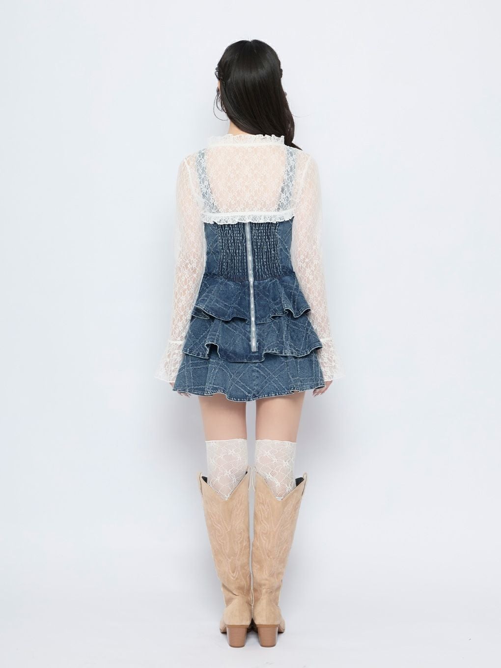 BUBBLES】デニムティアードワンピース | sparkling mall online store
