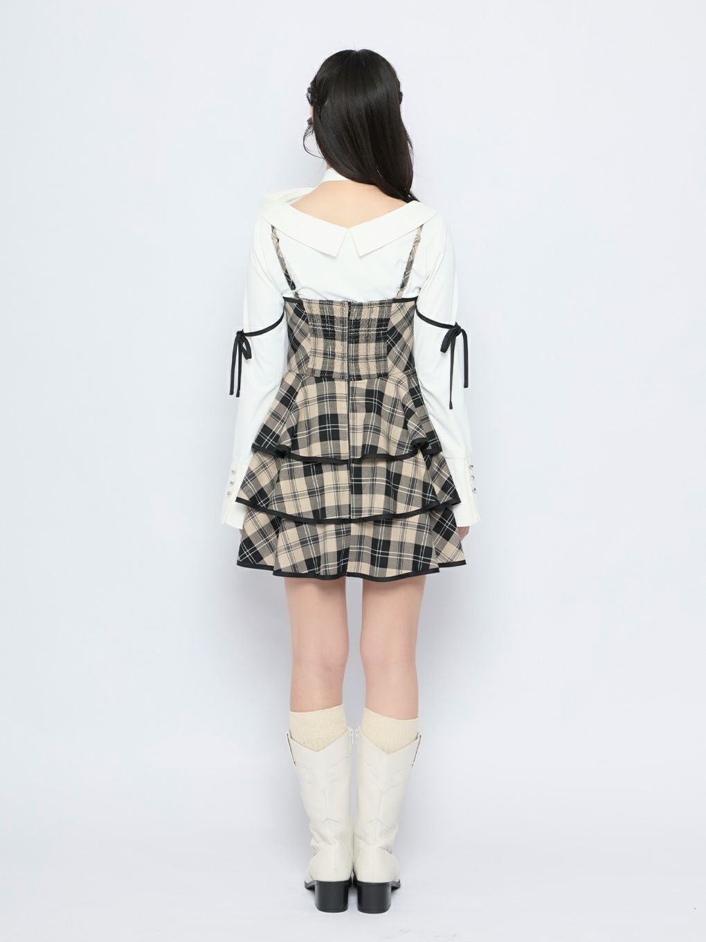 【BUBBLES】ガーリーティアードワンピース