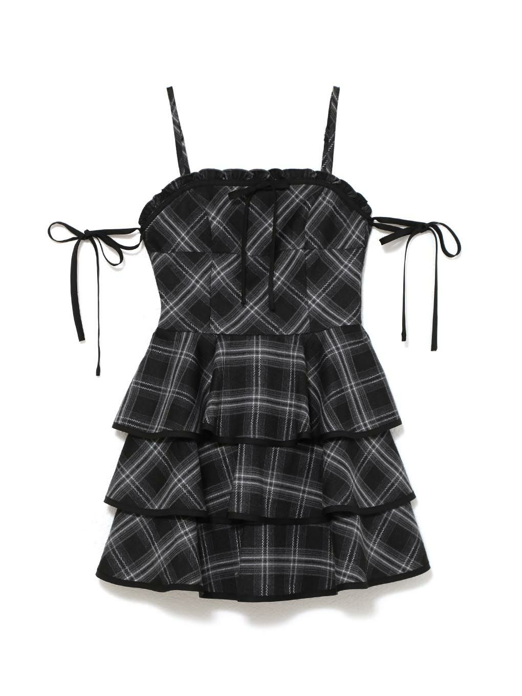 【BUBBLES】ガーリーティアードワンピース