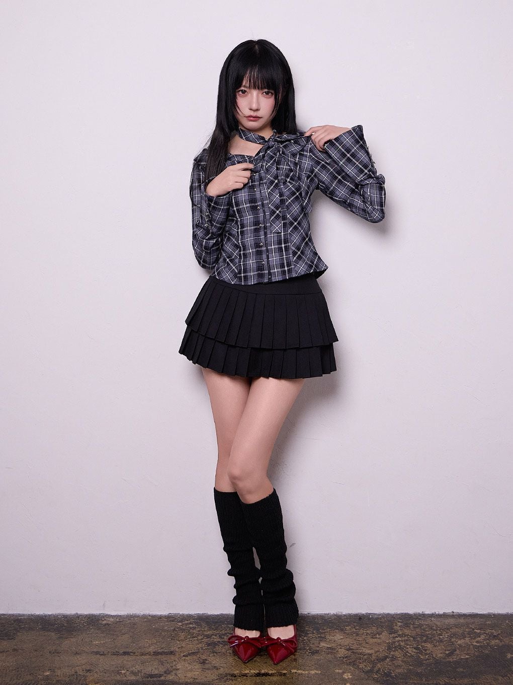 【BUBBLES】オフショルリボンタイブラウス