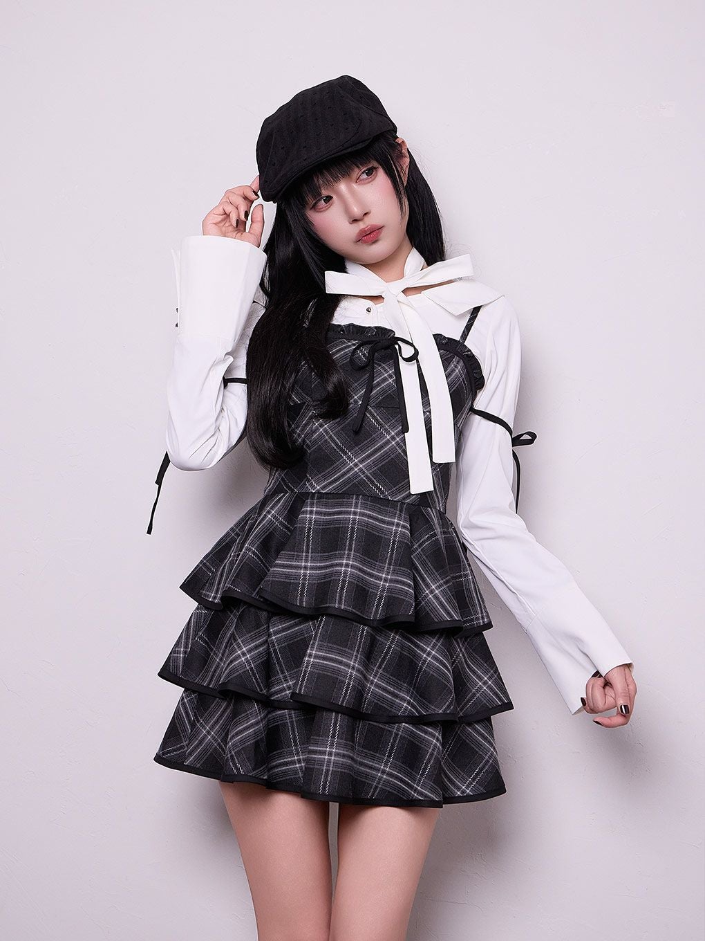 【BUBBLES】オフショルリボンタイブラウス