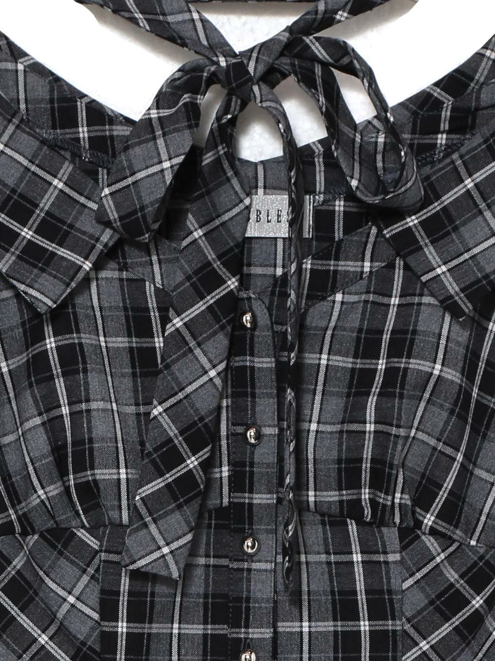 【BUBBLES】オフショルリボンタイブラウス