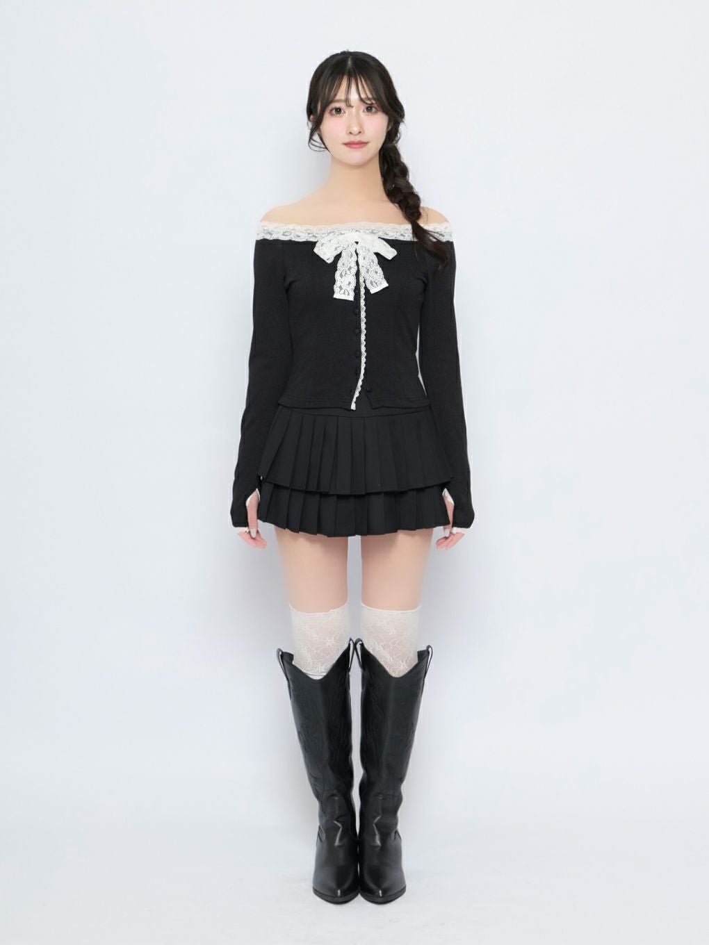 【BUBBLES】レースリボントップス