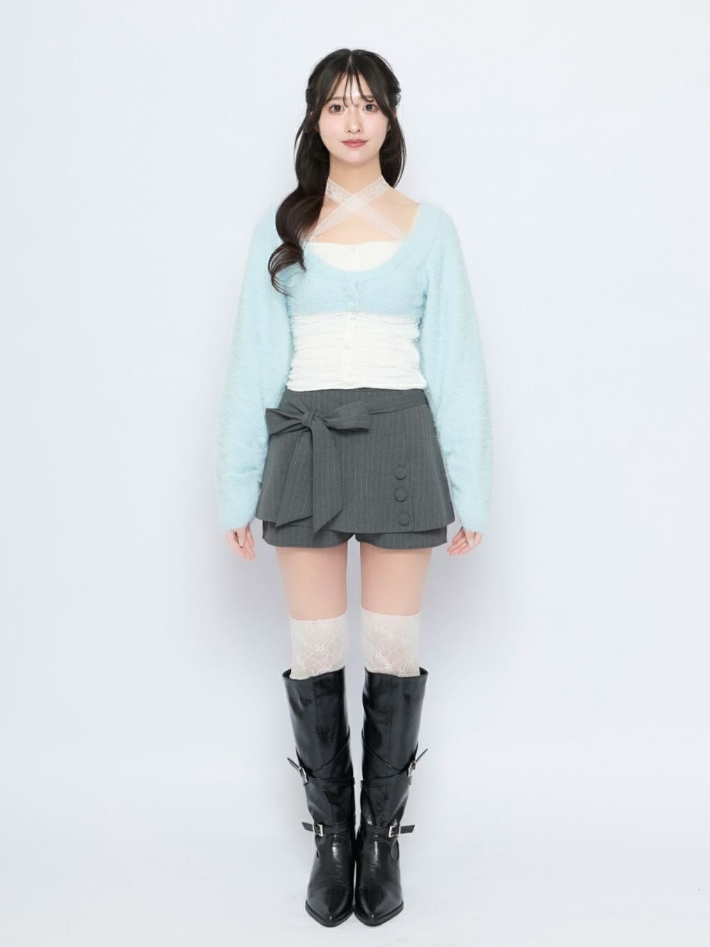 BUBBLES】ラップリボンスカパン | sparkling mall online store