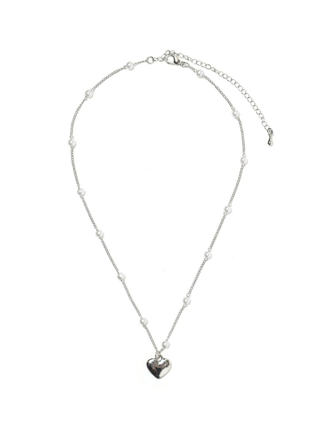 【BUBBLES】ハートパールネックレス