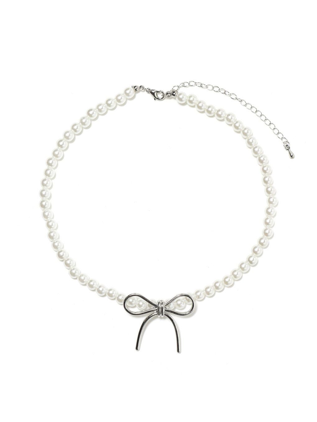 【BUBBLES】パールリボンチョーカー