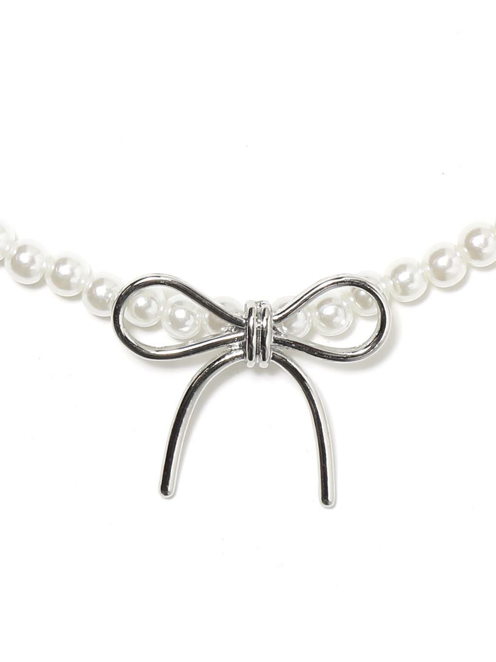 【BUBBLES】パールリボンチョーカー