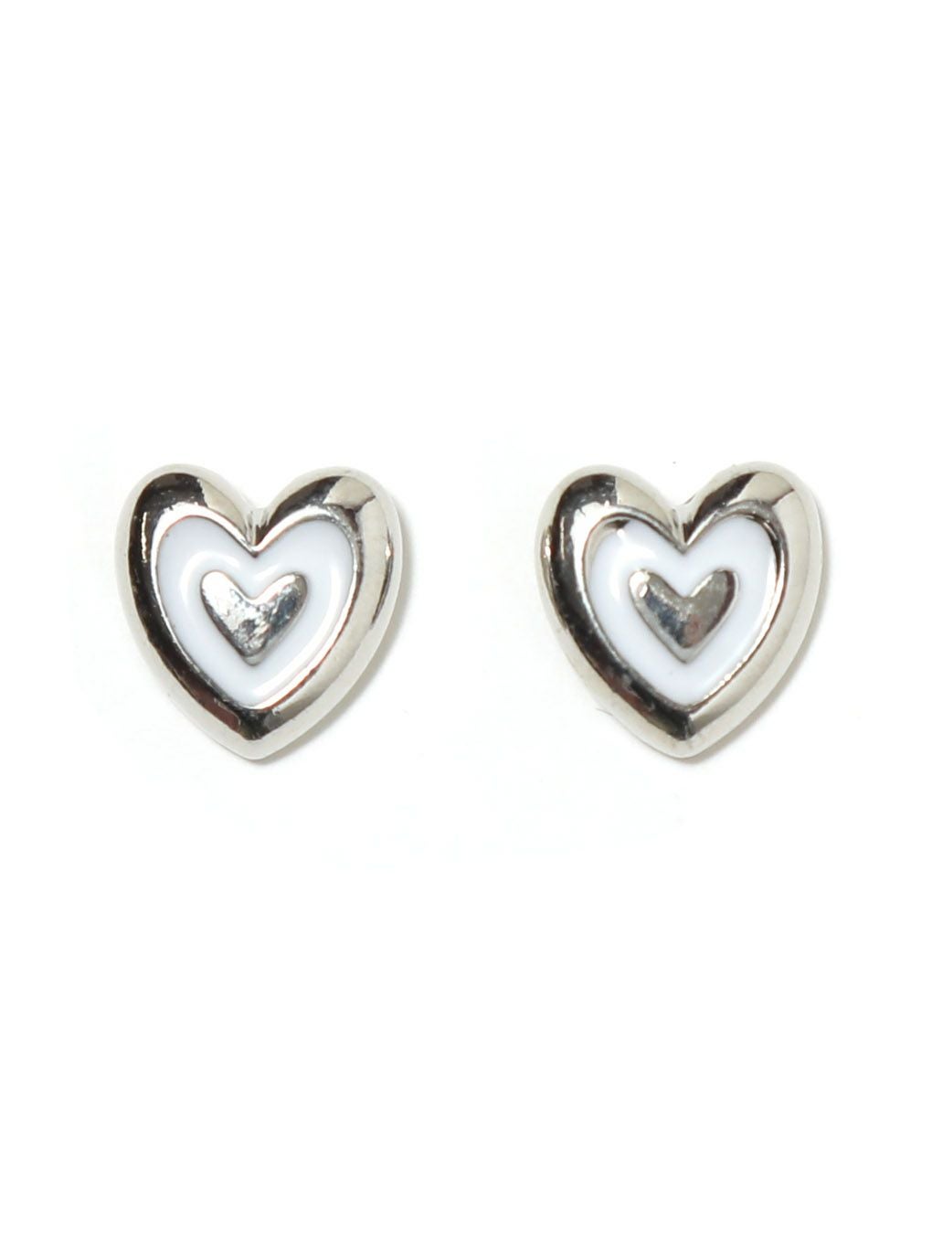 【BUBBLES】ダブルハートピアス