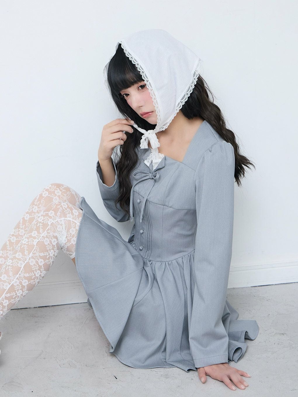 【BUBBLES】レースレイヤードワンピース