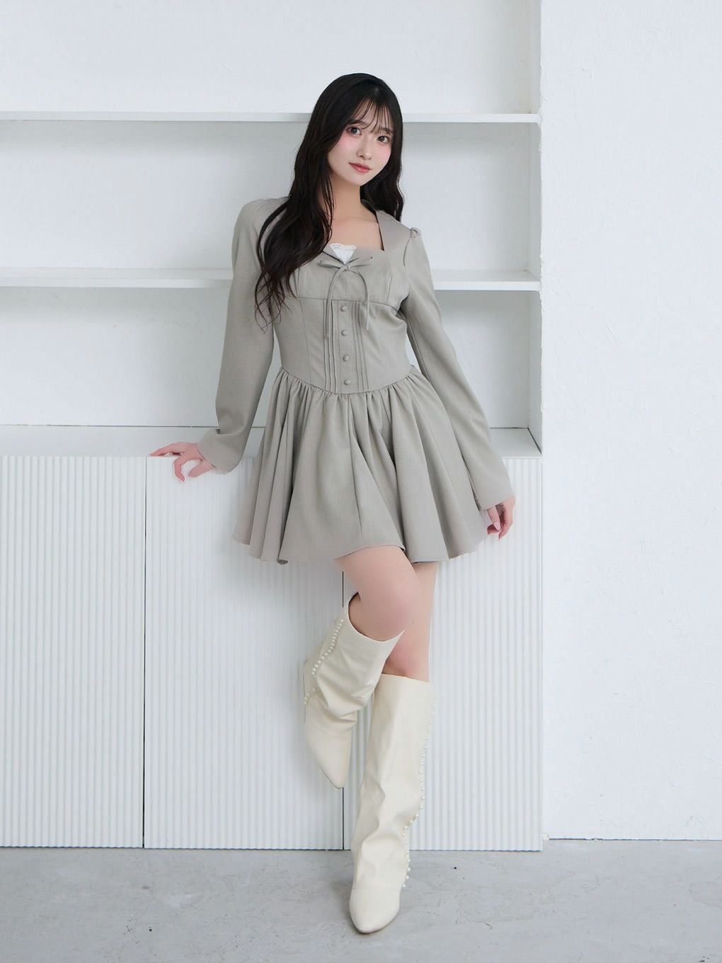 bubbles レースレイヤードワンピース￼ BUBBLES】レースレイヤードワンピース | sparkling mall online store