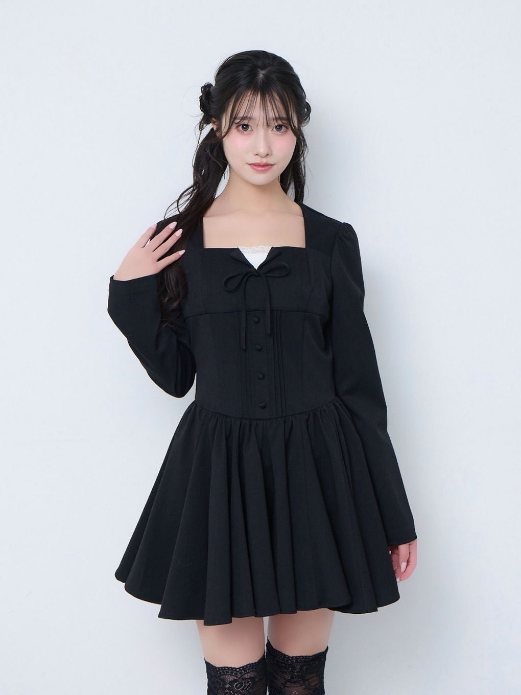 BUBBLES】レースレイヤードワンピース | sparkling mall online store