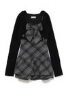 【BUBBLES】チェックパーカーワンピース