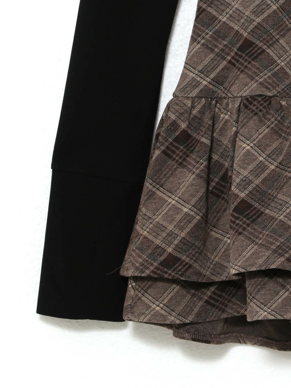 【BUBBLES】チェックパーカーワンピース