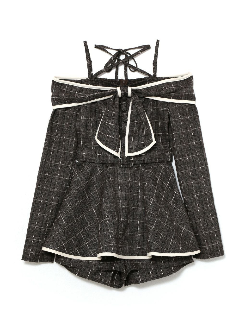 【BUBBLES】リボンオフショルセットアップ