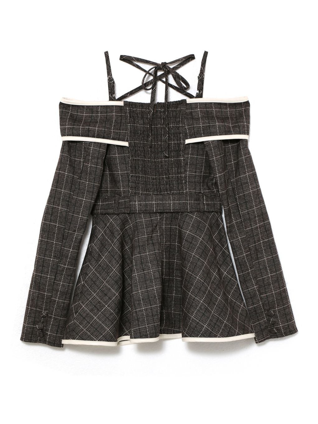 【BUBBLES】リボンオフショルセットアップ