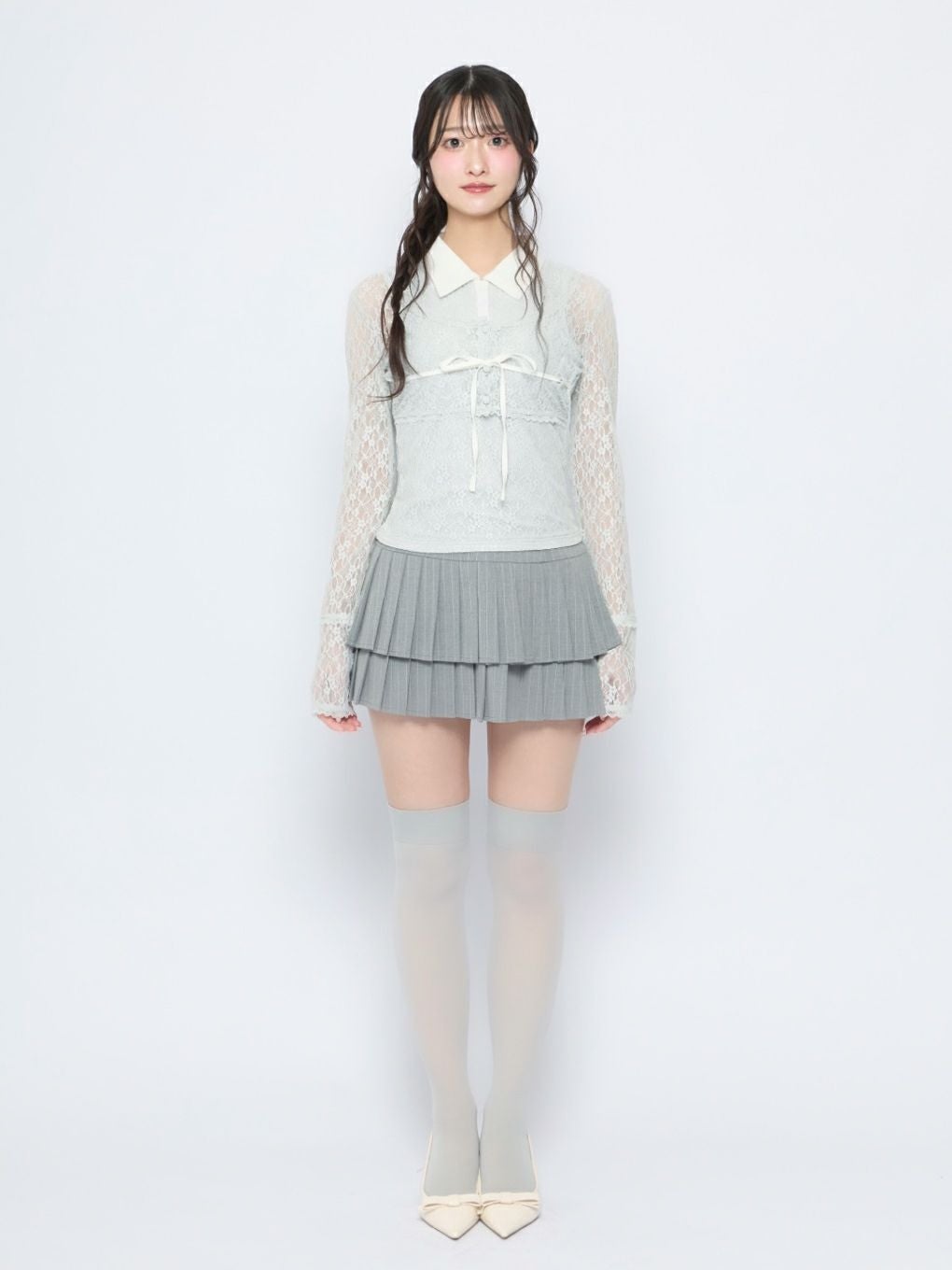 【BUBBLES】レーススクールトップス