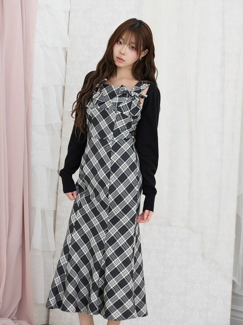BUBBLES】ダブルリボンロングワンピース | sparkling mall online store