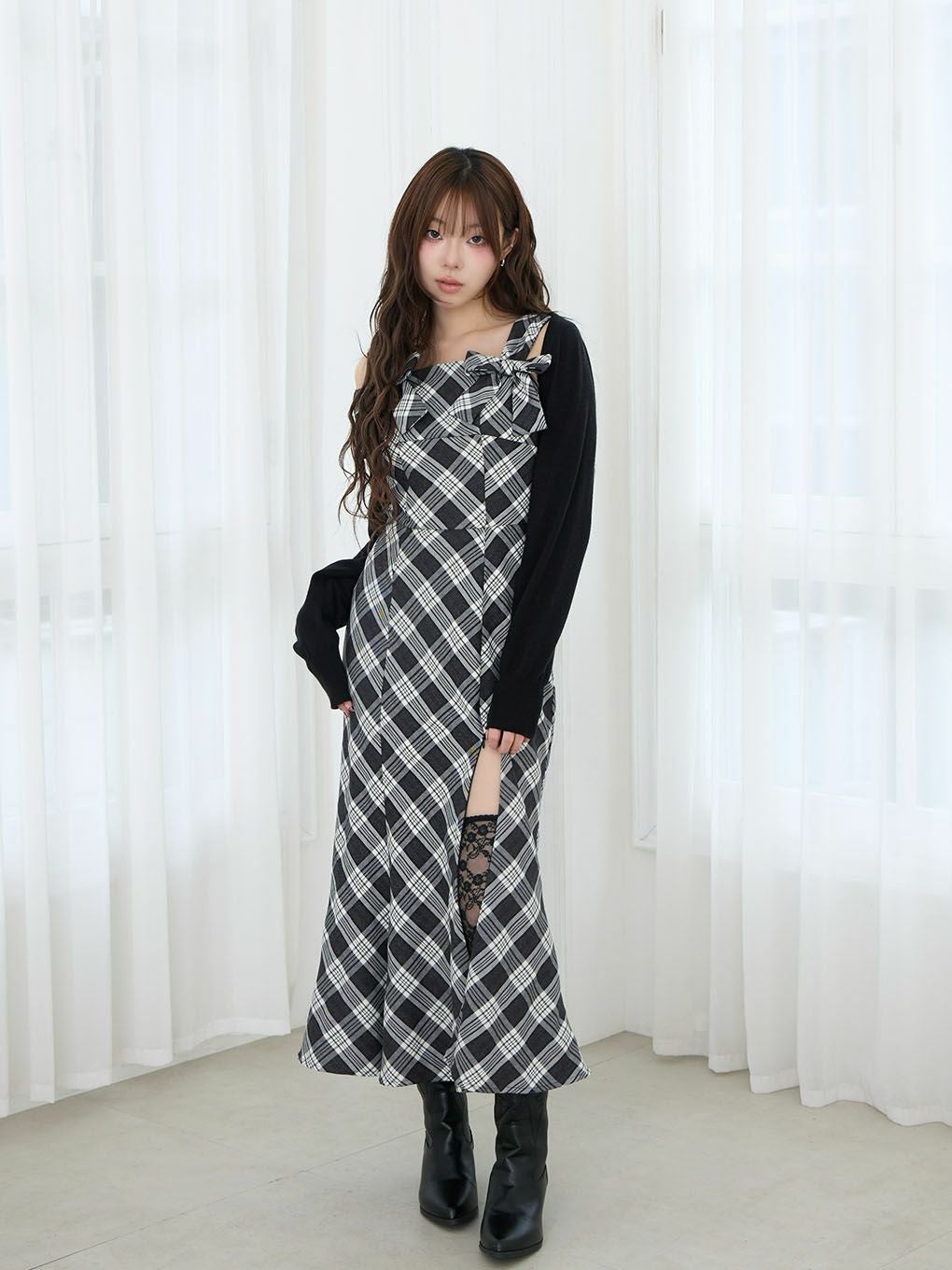 BUBBLES】ダブルリボンロングワンピース | sparkling mall online store