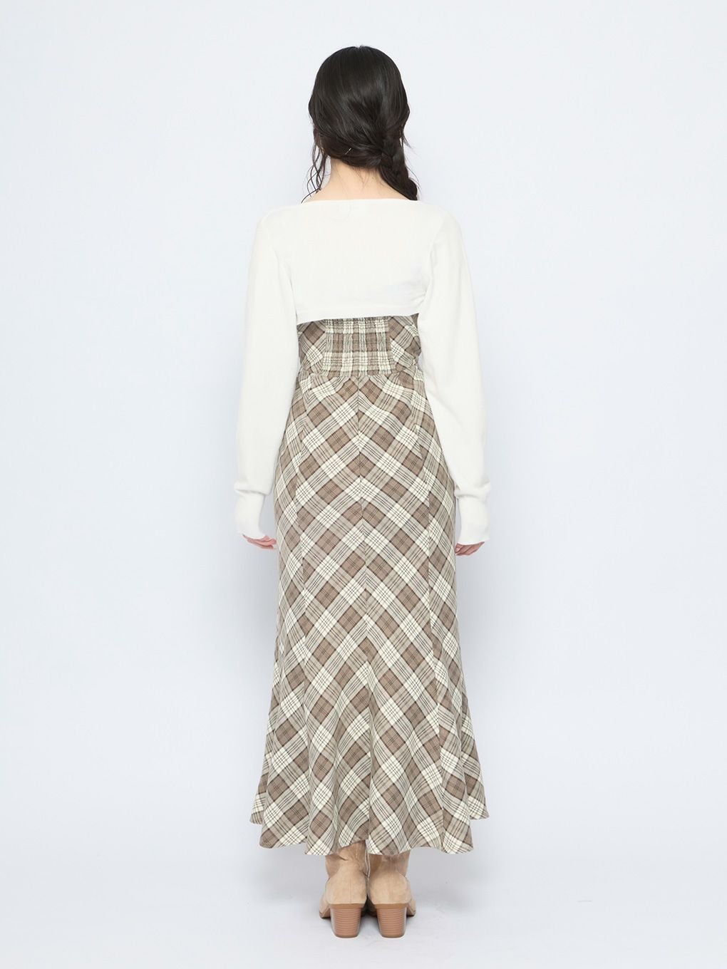 【BUBBLES】ダブルリボンロングワンピース