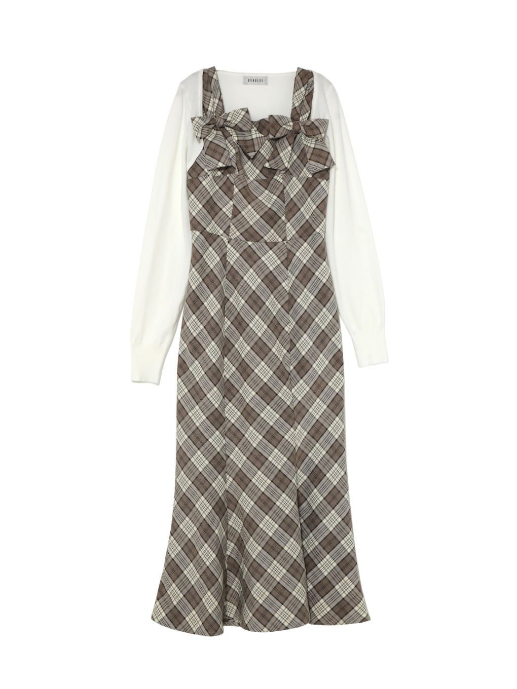 【BUBBLES】ダブルリボンロングワンピース