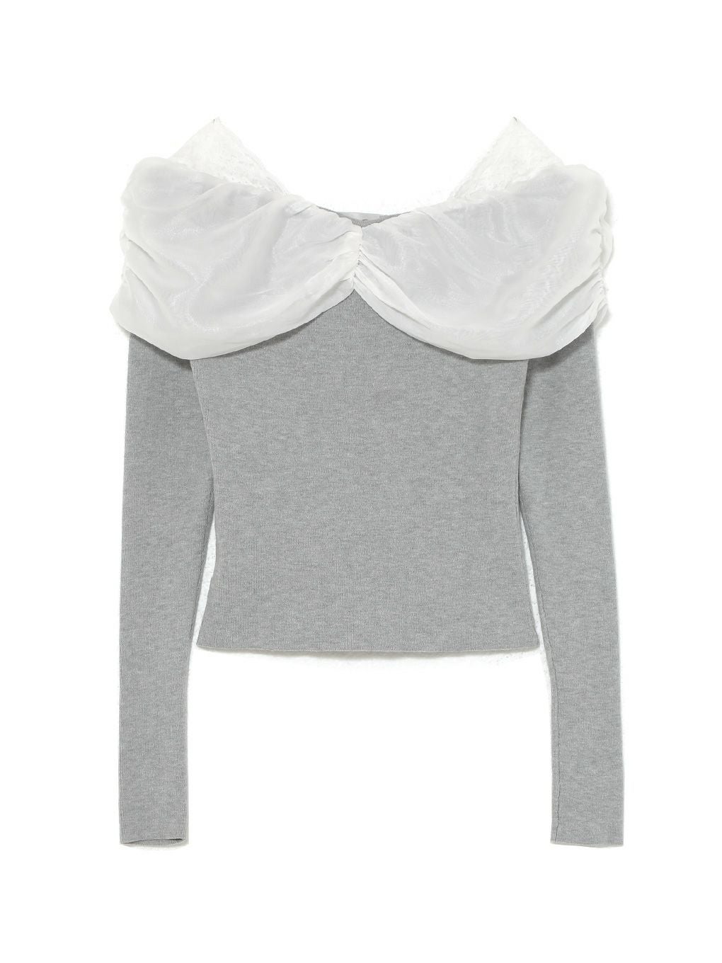 【BUBBLES】リボンギャザーニット