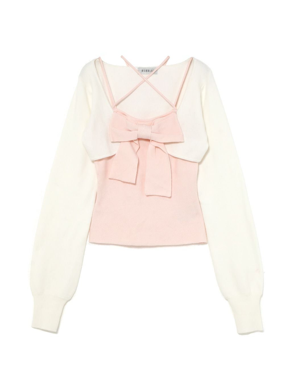 【BUBBLES】リボンニットアンサンブル