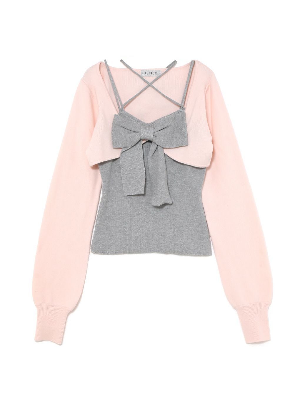 【BUBBLES】リボンニットアンサンブル