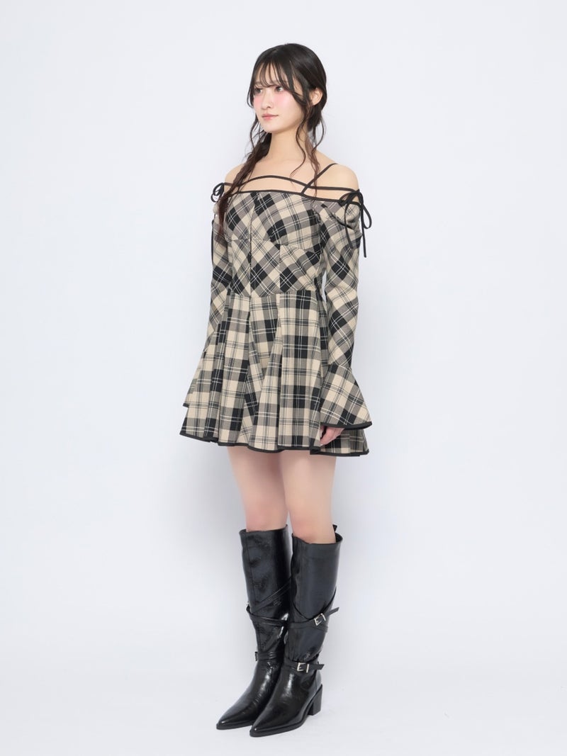 BUBBLES】ストラップフレアワンピース | sparkling mall online store